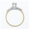Image 7 : Vintage 14k Gold Old Transitional Diamond Solitaire Engagement or Promise Ring