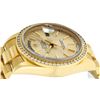 Image 6 : Rolex Mens Quickset 18K Yellow Gold Champagne Index 1CTW Channel Set Diamond Bez