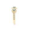Image 4 : 14KT Yellow Gold 1.27ctw Blue Diamond Ring