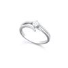 Image 2 : 14KT White Gold 0.52ctw Diamond Ring