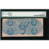 Image 2 : 1862 $5 T-53 Confederate PMG 40