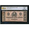 Image 1 : 1862 $1 T-55 Confederate PCGS 15