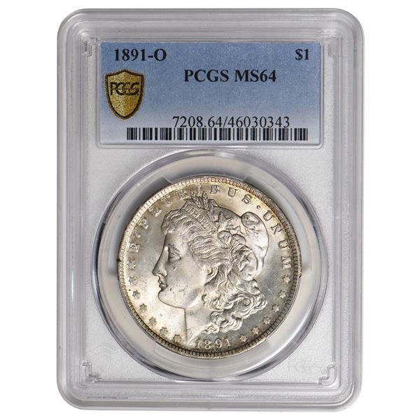 1891-O $1 Morgan Silver Dollar PCGS MS64