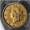 Image 3 : 1849 $1 Closed Wreath Gold Coin PCGS AU50