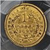 Image 4 : 1849 $1 Closed Wreath Gold Coin PCGS AU50