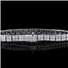 Image 2 : 14KT White Gold 5.15ctw Diamond Bracelet