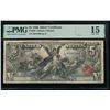 Image 1 : 1896 $5 Educational Silver Certificate PMG 15