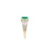 Image 4 : 14KT Yellow Gold 1.10ct Emerald and Diamond Ring