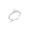 Image 2 : 14KT White Gold 0.50ctw Diamond Ring