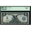Image 1 : 1899 $1 Black Eagle Silver Certificate PCGS 64