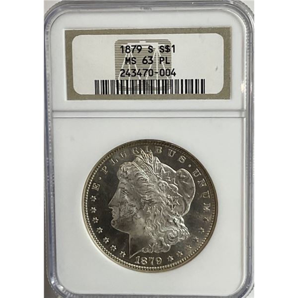 1879-S $1 Morgan Silver Dollar NGC MS63PL