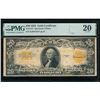 Image 1 : 1922 $20 Gold Certificate PMG 20