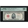 Image 1 : 1928F $5 Legal Tender Note PMG 66EPQ