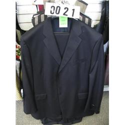 SUPER 110'S NAVY COLOR COAT AND PANT (52 LONG 47W)