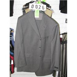 SUPER 110'S GREY COLOR COAT AND PANT (48 LONG 42W)