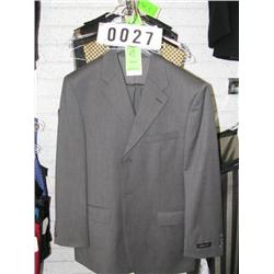 SUPER 110'S GREY COLOR COAT AND PANT (42REG 35W)