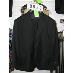 SUPER 110'S BLACK COLOR COAT AND PANT (52REG 47W)