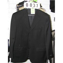SUPER 110'S BLACK COLOR COAT AND PANT (42REG 35W)