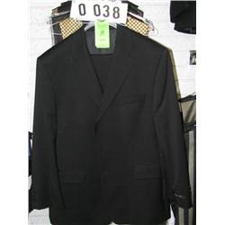 SUPER 110'S BLACK COLOR COAT AND PANT (46REG 39W)