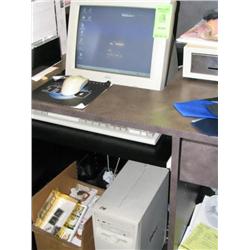 DELL L667R PENIUM 3 W/WORK STATION,CASH DRAW,RECEIPT PRINTER & BAR CODE SCAN