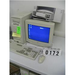 DELL P3 L733R COMPUTOR W/MONITOR