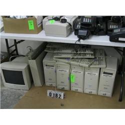 DELL COMPUTERS AND KEY BOARDS AND MONITOR