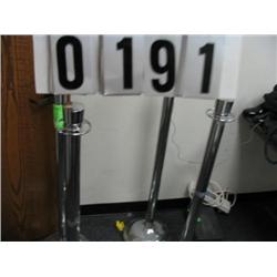 CHROME CROWD CONTROL STANDS