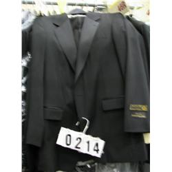 NEW "AFTER SIX" MOHAIR BLACK COAT AND PANT TUXEDO SIZE 40 LONG