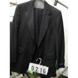 NEW "AFTER SIX" MOHAIR BLACK COAT AND PANT TUXEDO SIZE 40 REG