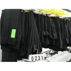 NEW MENS POLY BLACK TUXEDO PANTS