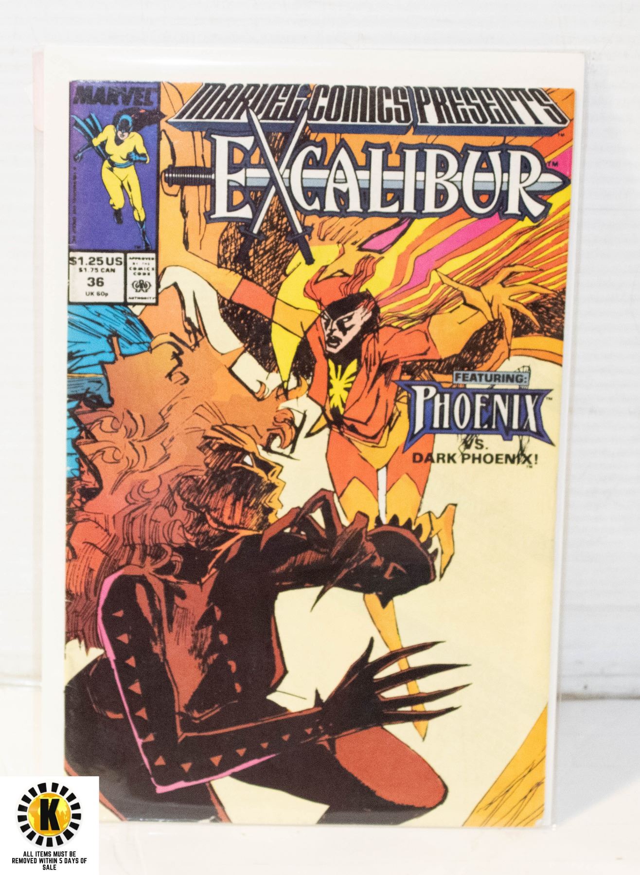 MARVEL COMICS EXCALIBUR FEATURING PHOENIX