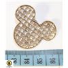 Image 1 : MICKEY MOUSE CLEAR RHINESTONE PIN