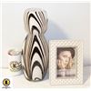 Image 1 : STUDIO HAND BLOWN ZEBRA ART GLASS MCM