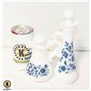 Image 1 : VINTAGE TWO DELFT BLUE PERFUME BOTTLES