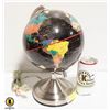 Image 1 : ILLUMINATED WORLD GLOBE LAMP 12 IN. H