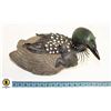 Image 1 : LOON W CHICK MASTER CARVED AND PAINTED