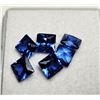 Image 1 : LOT OF 6 SQUARE CUT NATURAL BLUE SAPPHIRES,