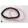 Image 1 : # 273-NATURAL PINK ROSE QZ & RED TIGER EYE