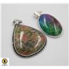 Image 1 : #71-NATURAL RAINBOW SOLAR QZ MOOKAITE  PENDANT