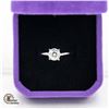 Image 1 : #228-14 KT WHITE GOLD WITH 1.00 CARAT MOISSANITE,