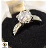 Image 1 : #204-4.0 CARAT CUBIC ZIRCONIA WITH CLEAR ACCENT