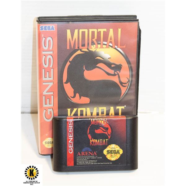 SEGA GENESIS MORTAL COMBAT GAME