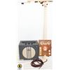 Image 1 : CIGAR BOX ELECTRIC GUITAR C/W AC/DC AMPLIFIER.