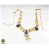 Image 1 : LONG BOHEMIAN NECKLACE WITH SILVER ONYX STONES