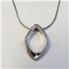 Image 1 : BZ1697-199 SILVER DIAMOND 16"  NECKLACE