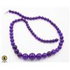 Image 1 : #288-NATURAL PURPLE JADEITE NECKLACE 17"