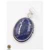 Image 1 : #37-NATURAL BLUE LAPIZ LAZULI PENDANT