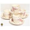 Image 1 : 4 TEA CUPS & SAUCERS JOHNSON BROS