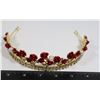 Image 1 : NEW RED ROSE RHINESTONE CROWN