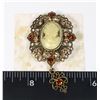 Image 1 : NEW ANTIQUE STYLE CAMEO TYPE BROOCH